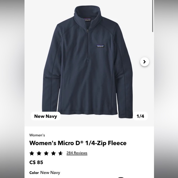 Patagonia Fleece 1/4 Zip Up - Picture 1 of 3